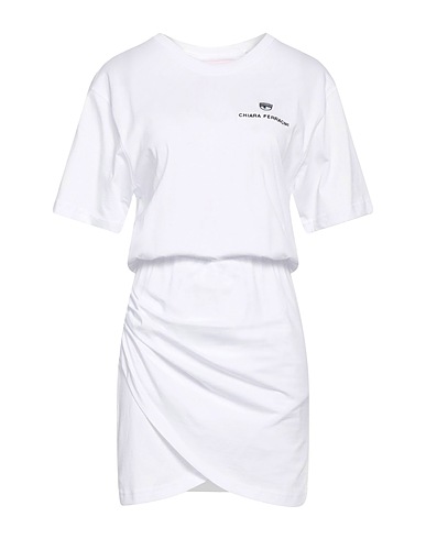 CHIARA FERRAGNI Sheath dress White 100% Cotton