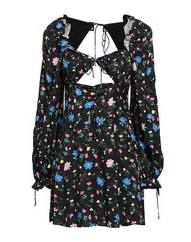 FOR LOVE & LEMONS Short dress Black 65% Viscose, 35% EcoVero™ viscose
