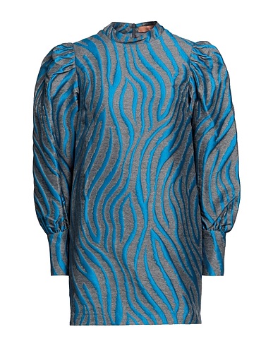 THE ANDAMANE Short dress Azure 100% Polyester