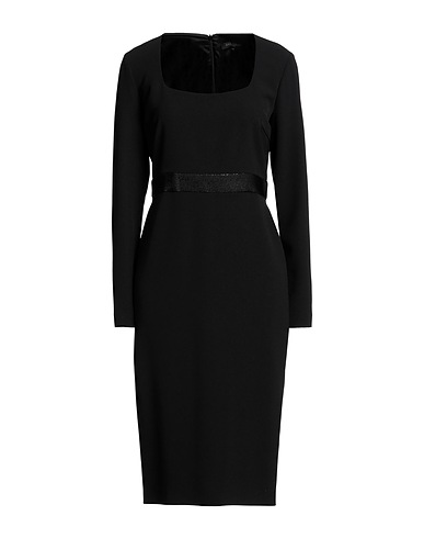 ANTONELLI Midi dress Black 94% Polyester, 6% Elastane