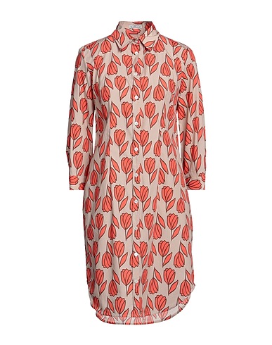 CAMICETTASNOB Shirt dress Beige 100% Cotton
