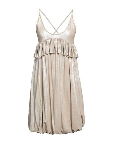 STELLA McCARTNEY Sequin dress Sand 75% Viscose, 25% Linen