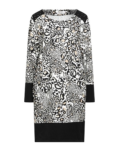 EAN 13 Short dress White 70% Viscose, 25% Polyamide, 5% Elastane