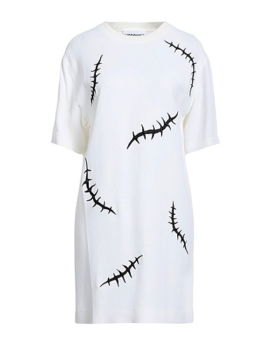 MOSCHINO Short dress White 97% Viscose, 3% Elastane