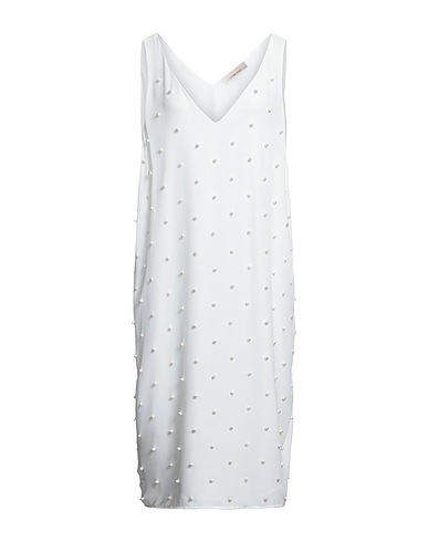LIVIANA CONTI Midi dress White 100% Polyester