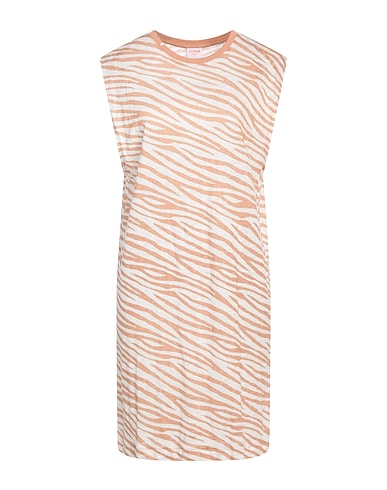 SUN 68 Vestito corto Sabbia 100% Lino