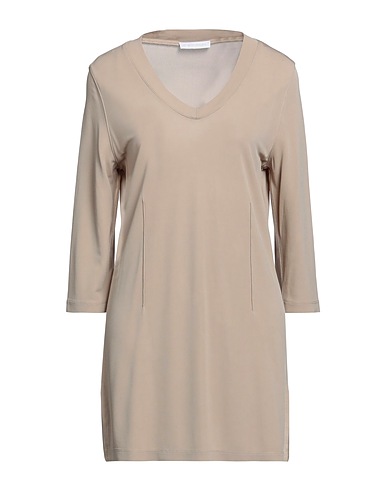 LE TRICOT PERUGIA Short dress Sand 100% Viscose
