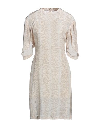 LIVIANA CONTI Short dress Cream 68% Acetate, 32% Silk
