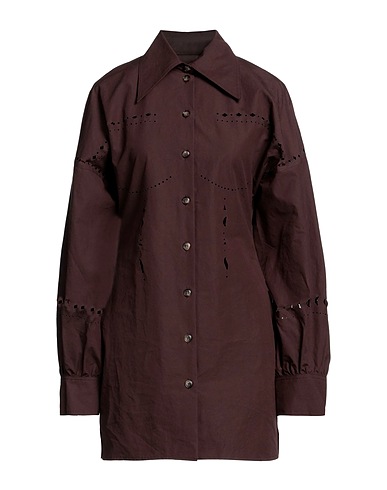 NANUSHKA Vestito chemisier Cioccolato 100% Cotone