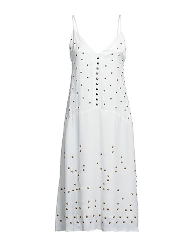 NOLITA Midi-Kleid Weiß 60% Cupro, 40% Viskose