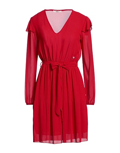 GAUDÌ Short dress Red 100% Polyester