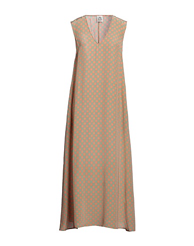 ATTIC AND BARN Long dress Salmon pink 68% Viscose, 32% Silk