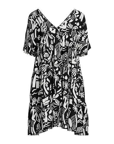 ATTIC AND BARN Short dress Black 100% Viscose