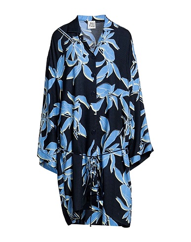 ATTIC AND BARN Midi dress Navy blue 100% Viscose