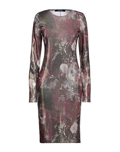 ANDAMANE Midi dress Gold 95% Polyester, 5% Elastane