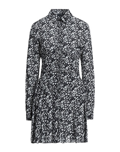 GIOVANNI BEDIN Shirt dress Black 100% Silk