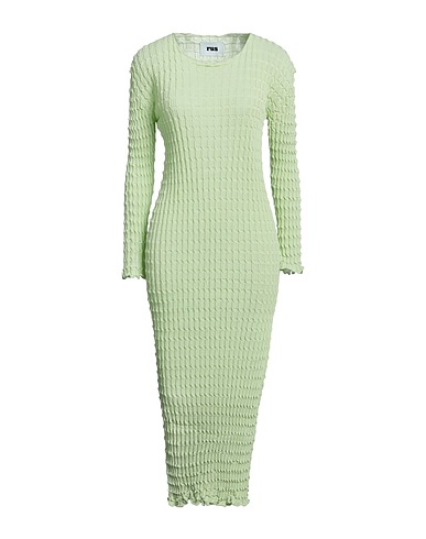 RUS Midi dress Light green 82% Cotton, 18% Polyamide