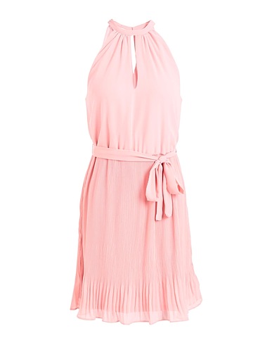 VILA Pleated dress Pink 100% Polyester