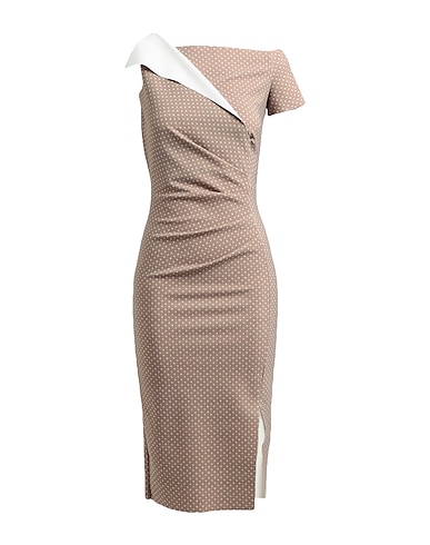 CHIARA BONI LA PETITE ROBE Midi dress Brown 72% Polyamide, 28% Elastane