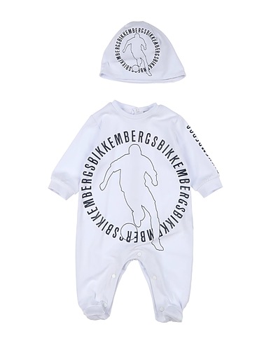 BIKKEMBERGS Baby accessories set White 95% Cotton, 5% Elastane