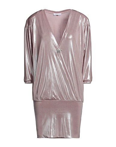 RELISH Vestito corto Rosa antico 94% Poliestere, 6% Elastan
