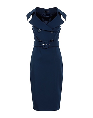 MARCIANO by GUESS Midi dress Blue 51% Viscose, 42% Polyamide, 7% Elastane