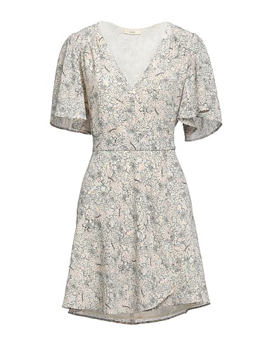 SESSUN Shirt dress Beige 97% Recycled polyester, 3% Elastane
