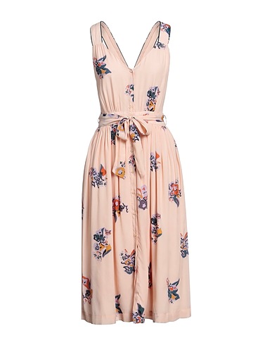 SESSUN Midi dress Light pink 70% Viscose, 30% Silk