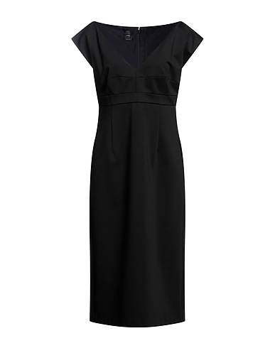 PINKO Midi dress Black 65% Viscose, 30% Polyamide, 5% Elastane