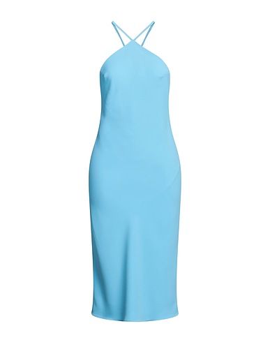 AMANDA UPRICHARD Midi dress Sky blue 100% Polyester