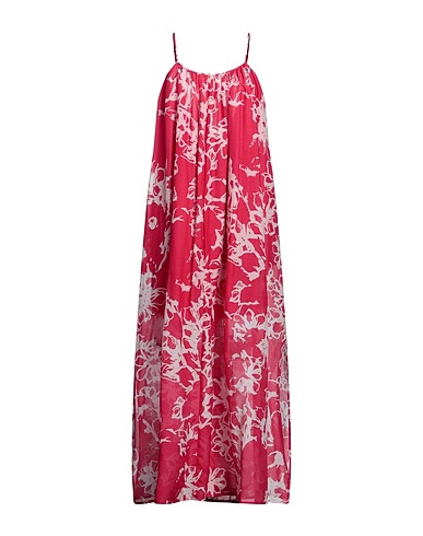 ATTIC AND BARN ロングワンピース・ドレス マゼンタ コットン 72% / シルク 28%