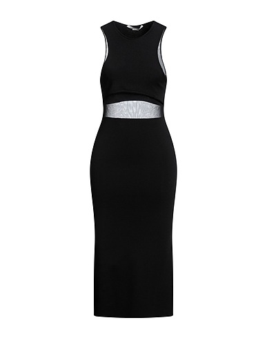 STELLA McCARTNEY Εφαρμοστό φόρεμα Μαύρο 86% Βισκόζη, 14% Πολυεστέρας, Πολυαμίδη