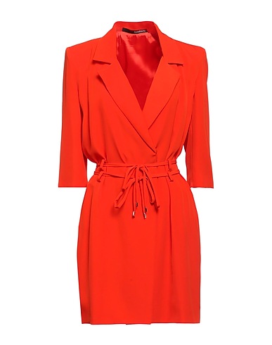 ANNARITA N Short dress Tomato red 97% Polyester, 3% Elastane