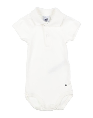 PETIT BATEAU Strampelanzug Weiß 100% Organische Baumwolle