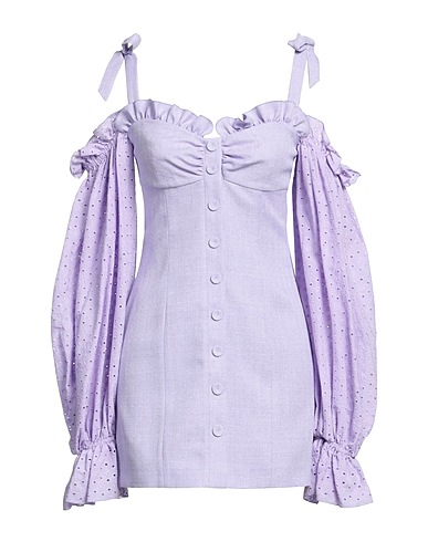 LA SEMAINE Paris Short dress Lilac 100% Polyester, Cotton