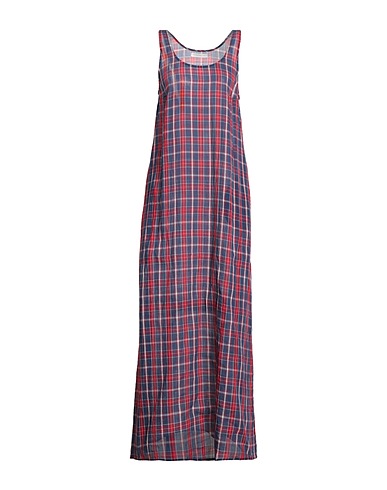 LES VRAIES FILLES Langes Kleid Marineblau 100% Baumwolle