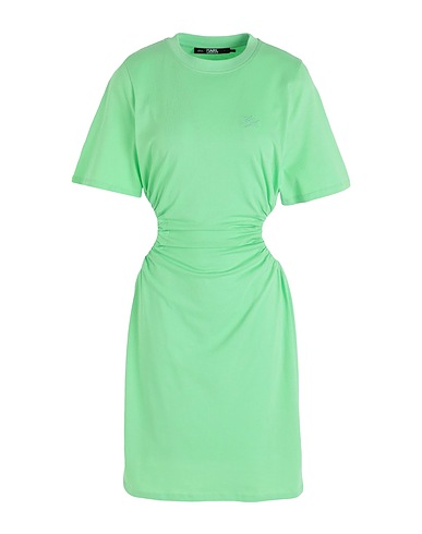 KARL LAGERFELD Short dress Light green 100% Organic cotton