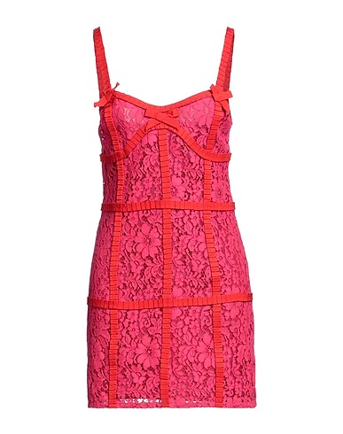 LA SEMAINE Paris Sheath dress Magenta 46% Viscose, 39% Cotton, 15% Polyamide