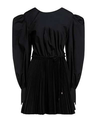 FEDERICA TOSI Short dress Black 65% Polyester, 35% Cotton