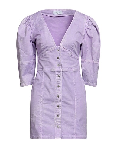 GAëLLE Paris Shirt dress Lilac 98% Cotton, 2% Elastane