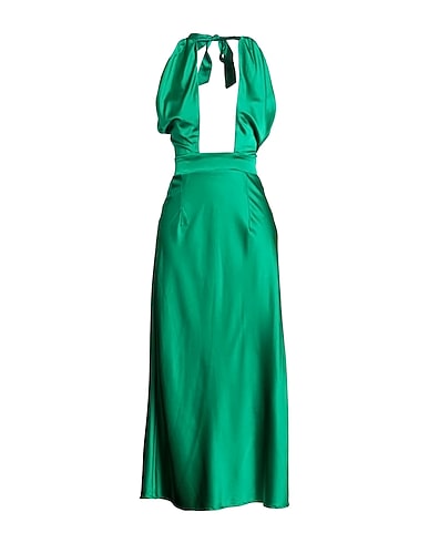 RUNAWAY THE LABEL Long dress Green 96% Polyester, 4% Elastane