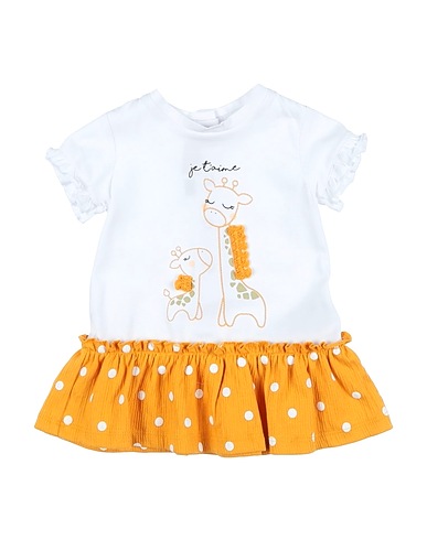 CHICCO Vestito Baby  Giallo ocra 95% Cotone, 5% Elastan