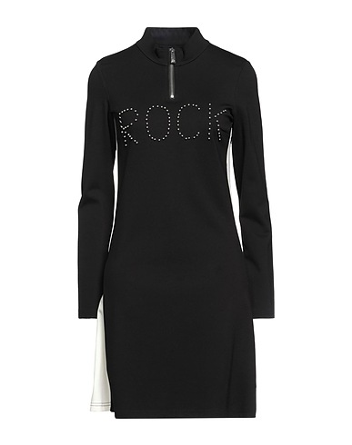 JOHN RICHMOND Short dress Black 75% Viscose, 20% Nylon, 5% Elastane