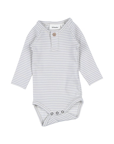 LIL' ATELIER Baby bodysuit Beige 57% Organic cotton, 38% Tencel™, 5% Elastane
