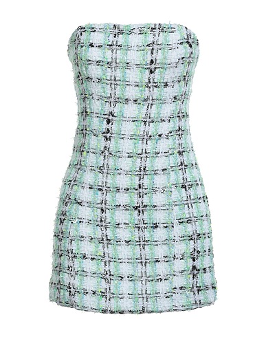 FAITH CONNEXION Sheath dress Light green 36% Acrylic, 33% Cotton, 21% Polyester, 6% Polyamide, 4% Linen