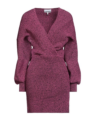 GANNI Office dress Magenta 55% Rayon, 29% Polyamide, 16% Elastane