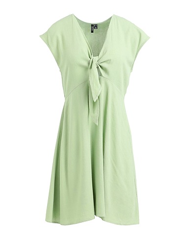 VERO MODA Minivestido Verde salvia 55% Viscosa EcoVero™, 45% Lino