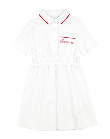 BURBERRY Dress White 100% Cotton, Polyamide, Elastane