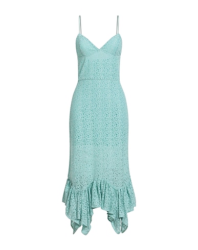 AMEN Midi dress Turquoise 80% Cotton, 20% Polyamide