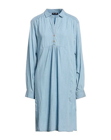 TRUE RELIGION Midi dress Light blue 100% Lyocell